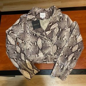 LE LIS Snake Print Jacket